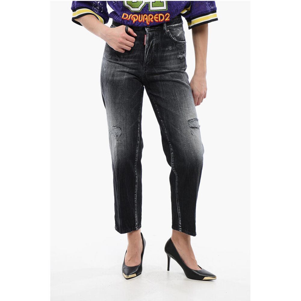 Dsquared² Distressed Boston Fit Denims 18cm