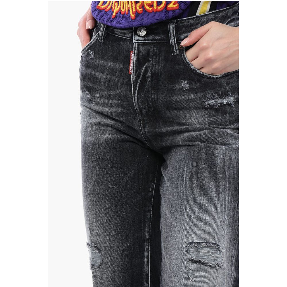 Dsquared² Distressed Boston Fit Denims 18cm - Image 3