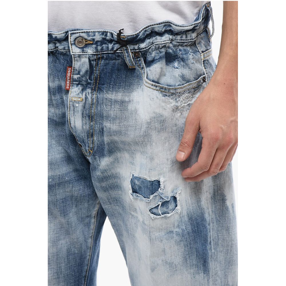 Dsquared² Distressed Effect BIG BROTHER Stone Washed Jeans 19 cm - Image 3