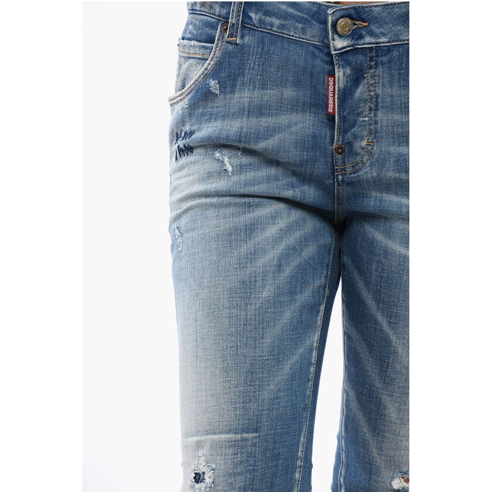 Dsquared² Cool Girl Fit Delavè Denims 14cm - Image 3