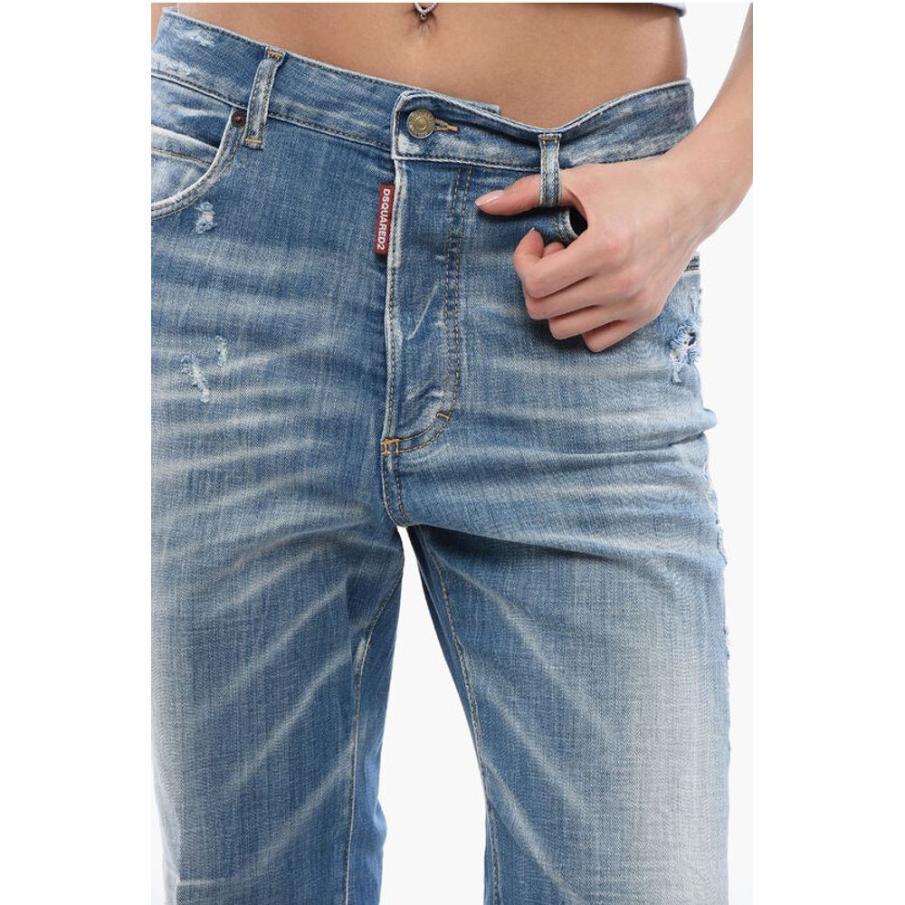 Dsquared² Mid Wash Roadie Fit Denims 23cm - Image 3