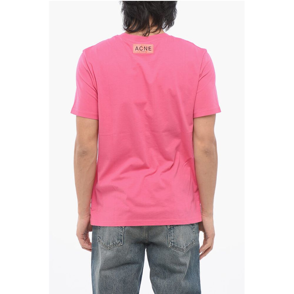 Acne Studios Cotton Crew-Neck T-shirt with Contrast Print - Image 2