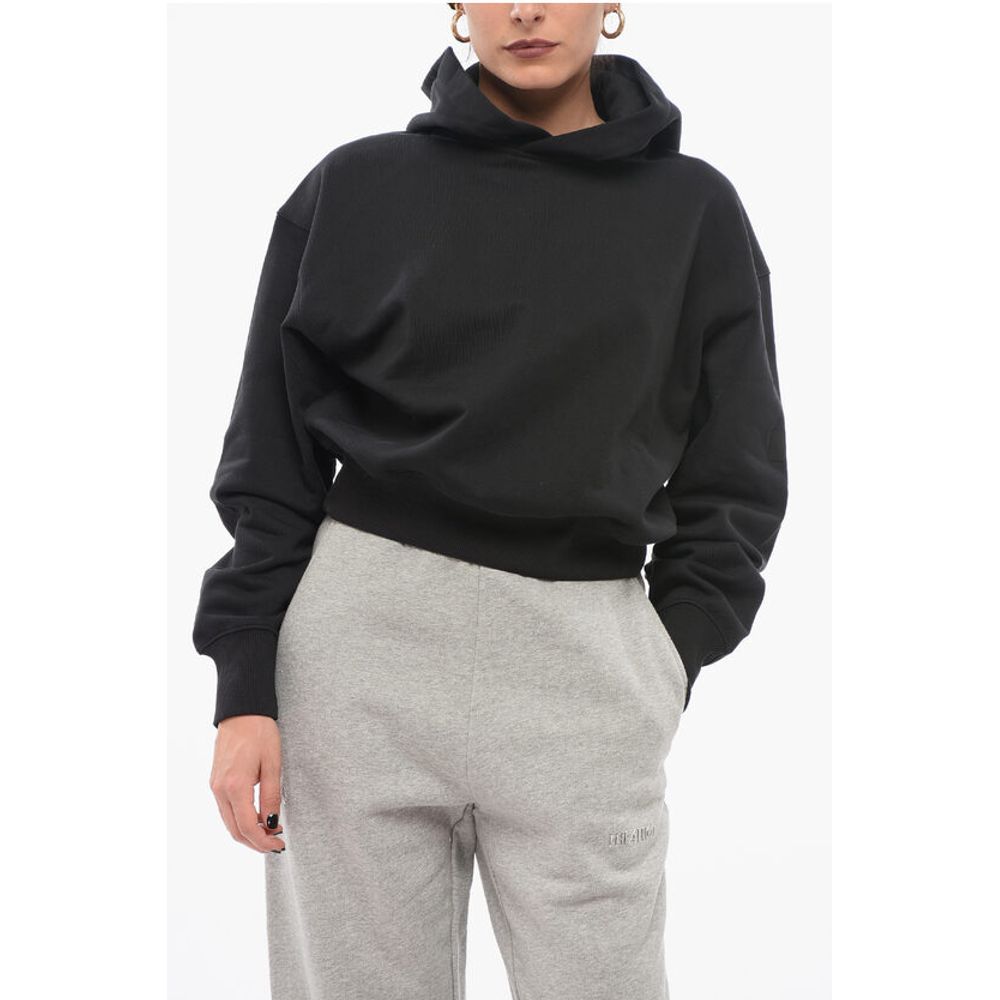 Y-3 Monochrome Brushed Cotton Hoodie