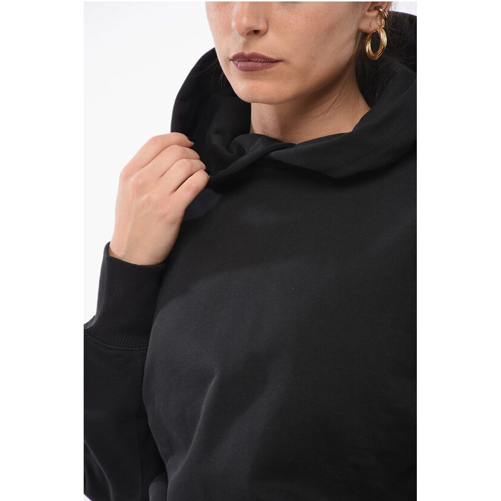 Y-3 Monochrome Brushed Cotton Hoodie - Image 3