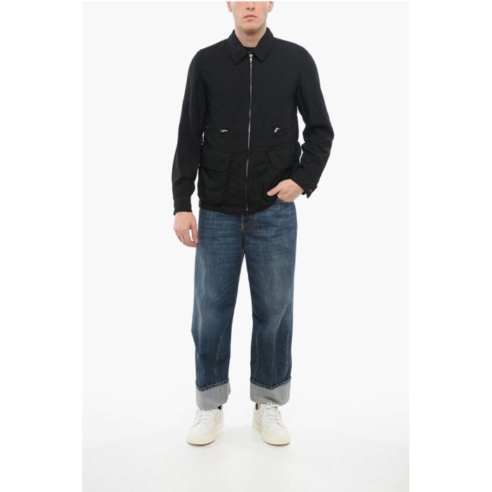 Comme Des Garçons BLACK Multipocketed Overshirt with Front Zip - Image 4
