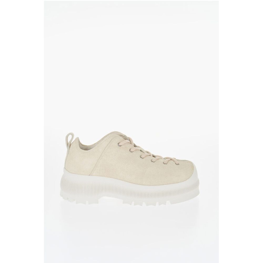 Jil Sander Suede Lace-up Sneakers with Vibram Sole - Image 3