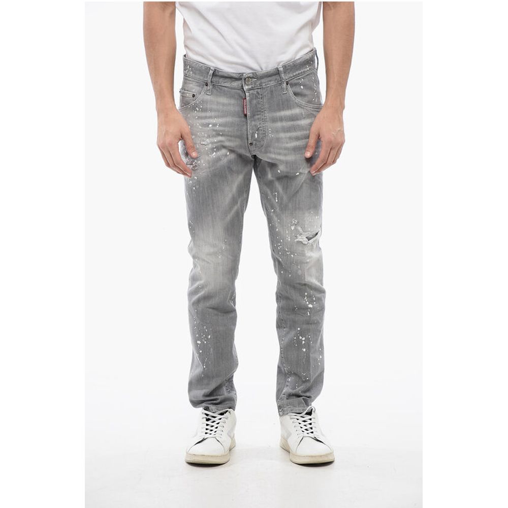 Dsquared² Distressed SKATER Denims with Paint Motif