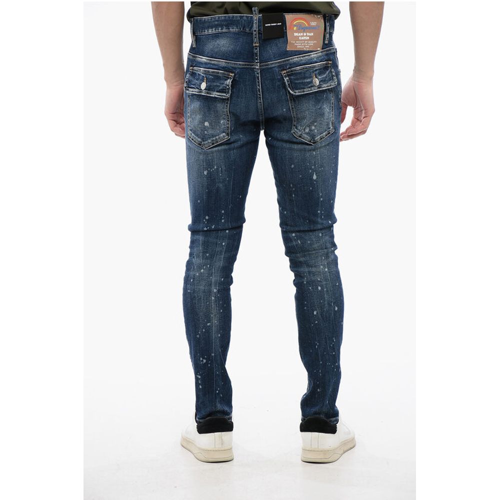 Dsquared² Super Twinky Fit Denims with Flap Back Pockets 14cm - Image 2