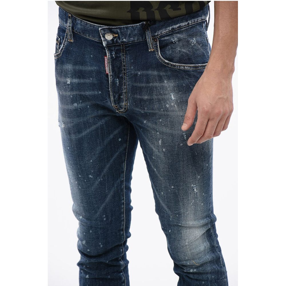 Dsquared² Super Twinky Fit Denims with Flap Back Pockets 14cm - Image 3