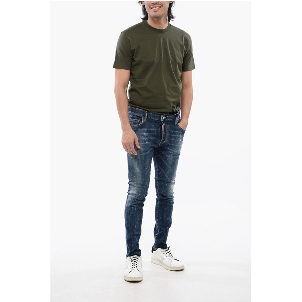 Dsquared² Super Twinky Fit Denims with Flap Back Pockets 14cm - Image 4