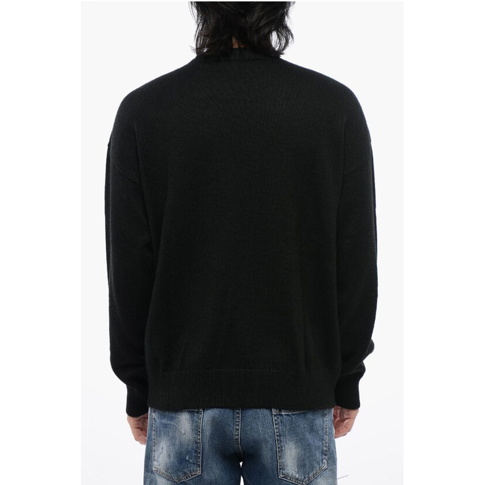 Dsquared² Alpaca-blended Pullover with Contrasting Logo - Image 2