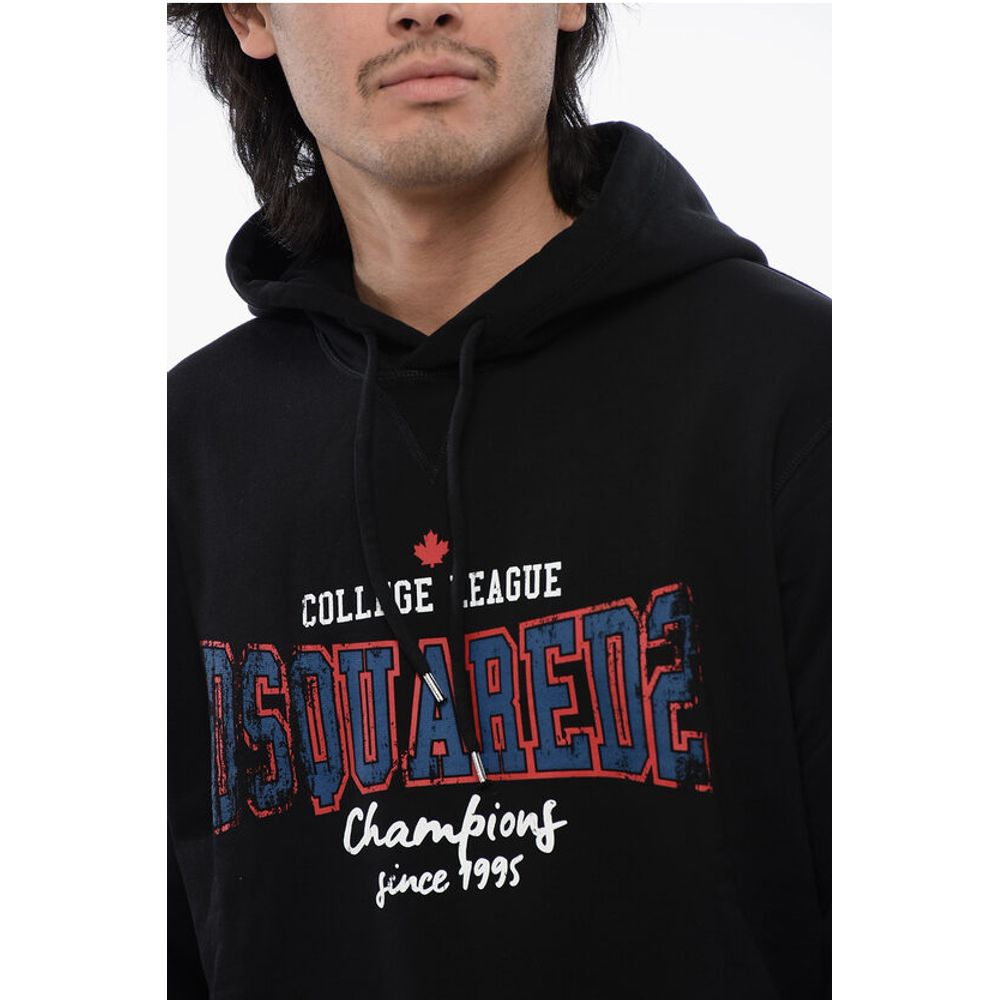 Dsquared² Cool-fit Hoodie Sweatshirt with Logo Print - Image 3