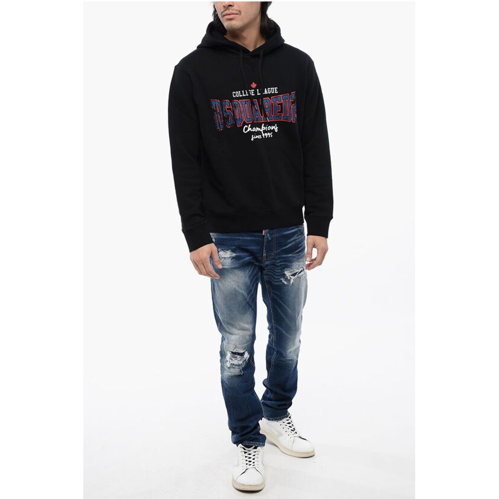 Dsquared² Cool-fit Hoodie Sweatshirt with Logo Print - Image 4
