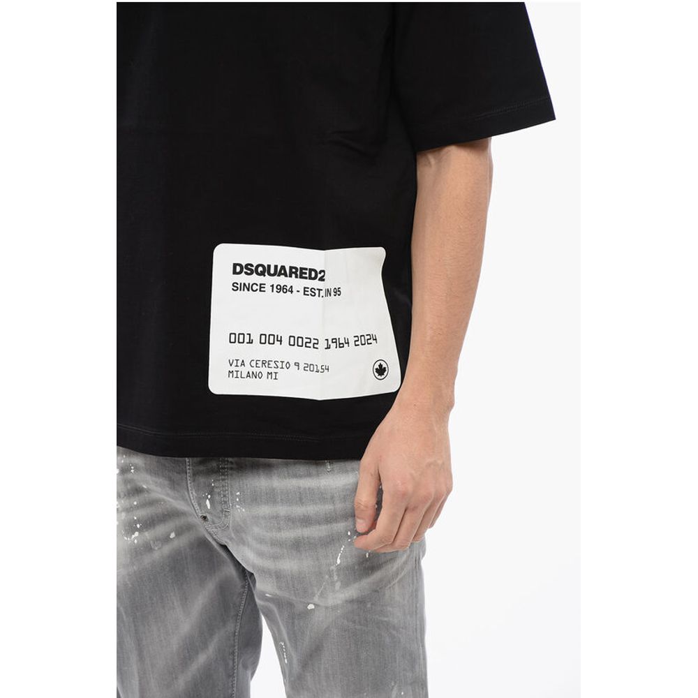 Dsquared² Cotton CARD Loose Fit T-Shirt - Image 3