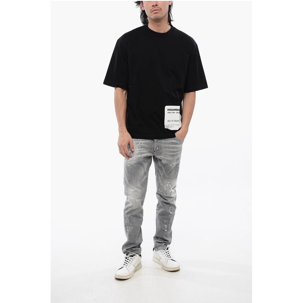 Dsquared² Cotton CARD Loose Fit T-Shirt - Image 4