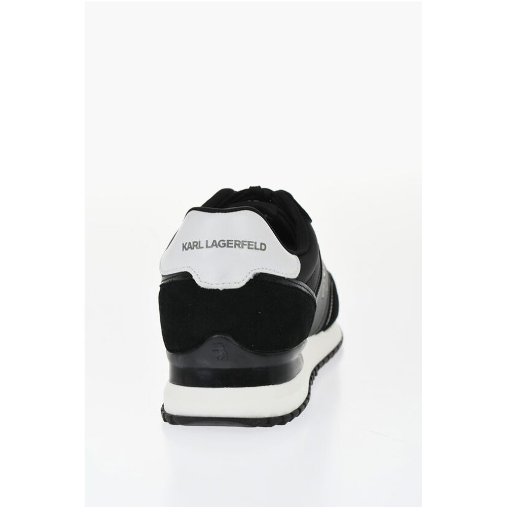 Karl Lagerfeld Leather VELOCITOR II Low-Top Sneakers with Patent Leather De - Image 2