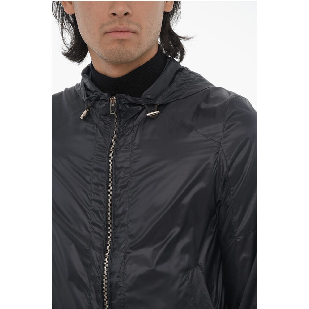 Corneliani ID Nylon Hooded Windbreaker with Front Zip - Image 3