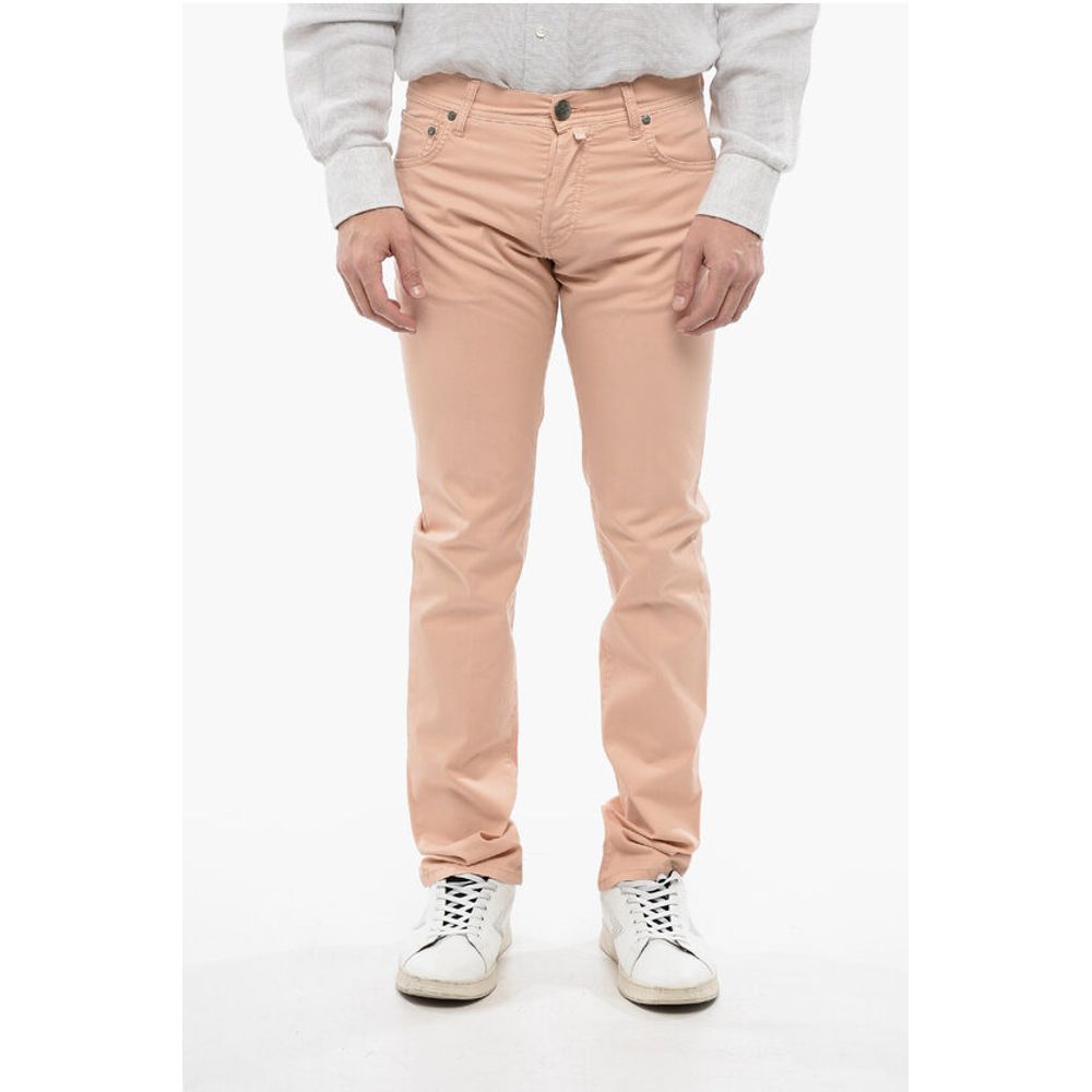 Corneliani Cotton Pants with Embroidered Logo