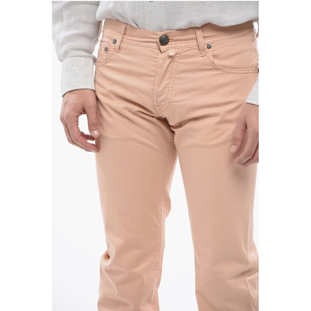 Corneliani Cotton Pants with Embroidered Logo - Image 3