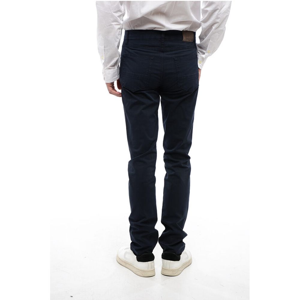 Corneliani ID Chino Pants with Suede Patch - Image 2