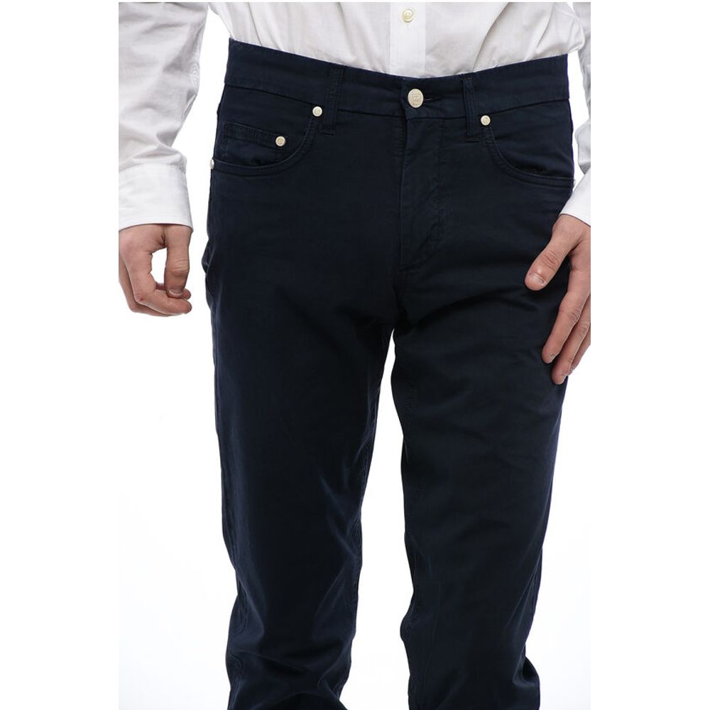 Corneliani ID Chino Pants with Suede Patch - Image 3