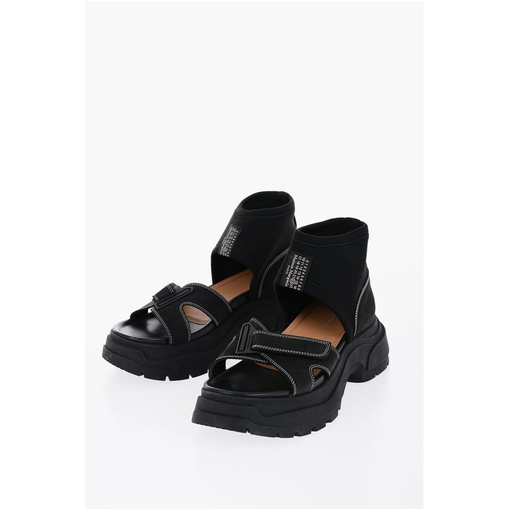 Maison Margiela Suede Sandals WIth Tank Sole