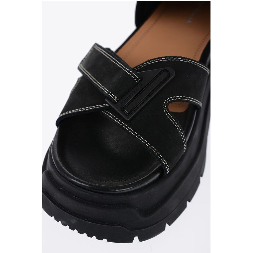 Maison Margiela Suede Sandals WIth Tank Sole - Image 4