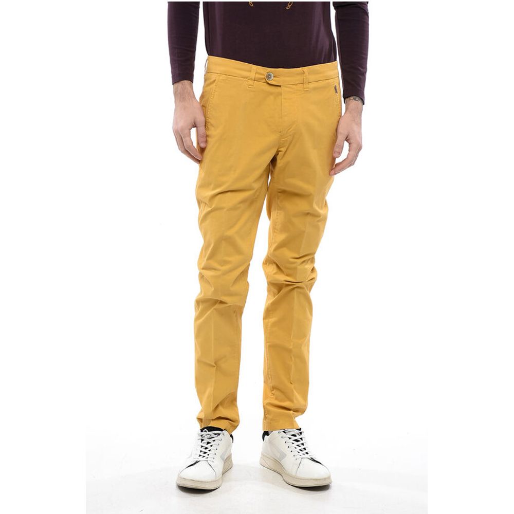 Corneliani ID Stretch Cotton Chinos Pants with Belt Loops