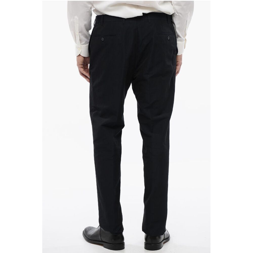 Corneliani CC COLLECTION Cotton and Linen RIGHT 4-Pocketed Pants - Image 2