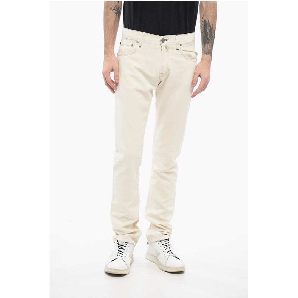 Corneliani ID LUXURY DENIM Ton-sur-ton Embroidered Denims