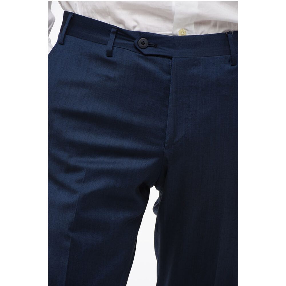Corneliani Wool Blend ACADEMY Pants with Belt Loops - Image 3