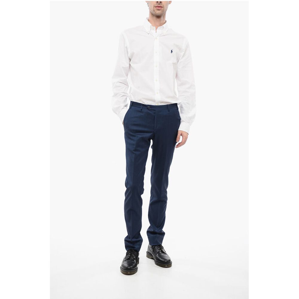 Corneliani Wool Blend ACADEMY Pants with Belt Loops - Image 4