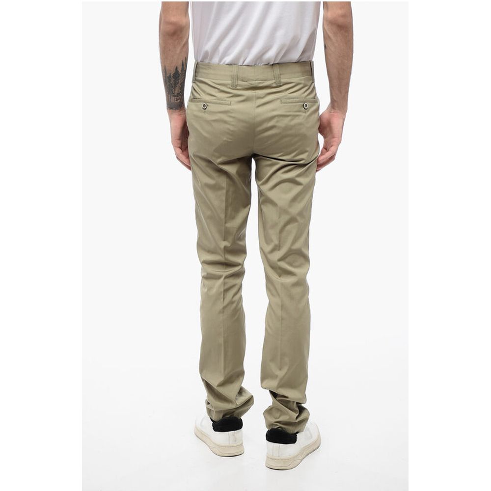 Corneliani ID Pure Linen Chinos Pants with Belt Loops - Image 2