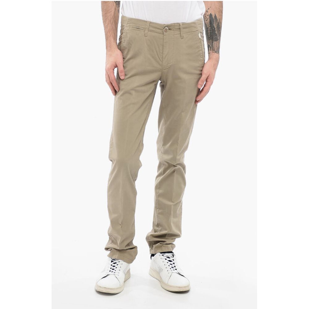 Corneliani ID Stretch Cotton Chinos Pants with Belt Loops