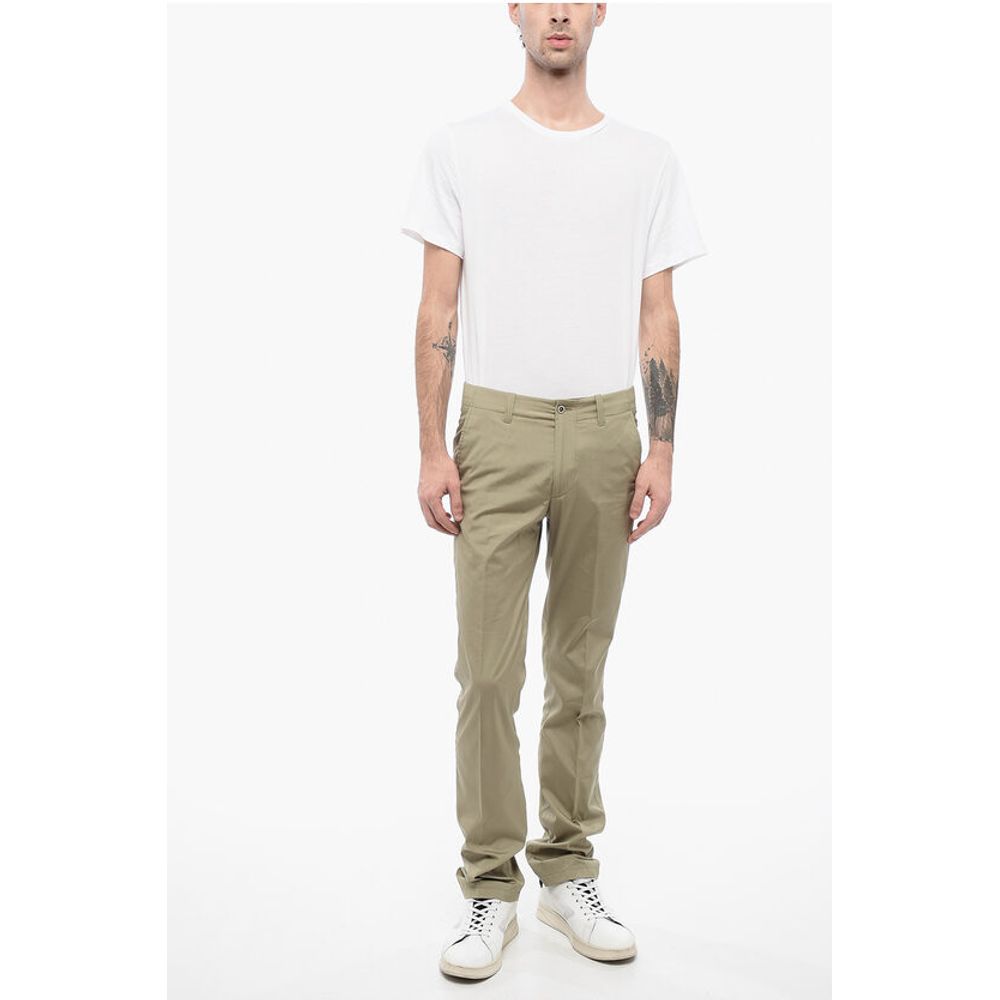 Corneliani ID Pure Linen Chinos Pants with Belt Loops - Image 4