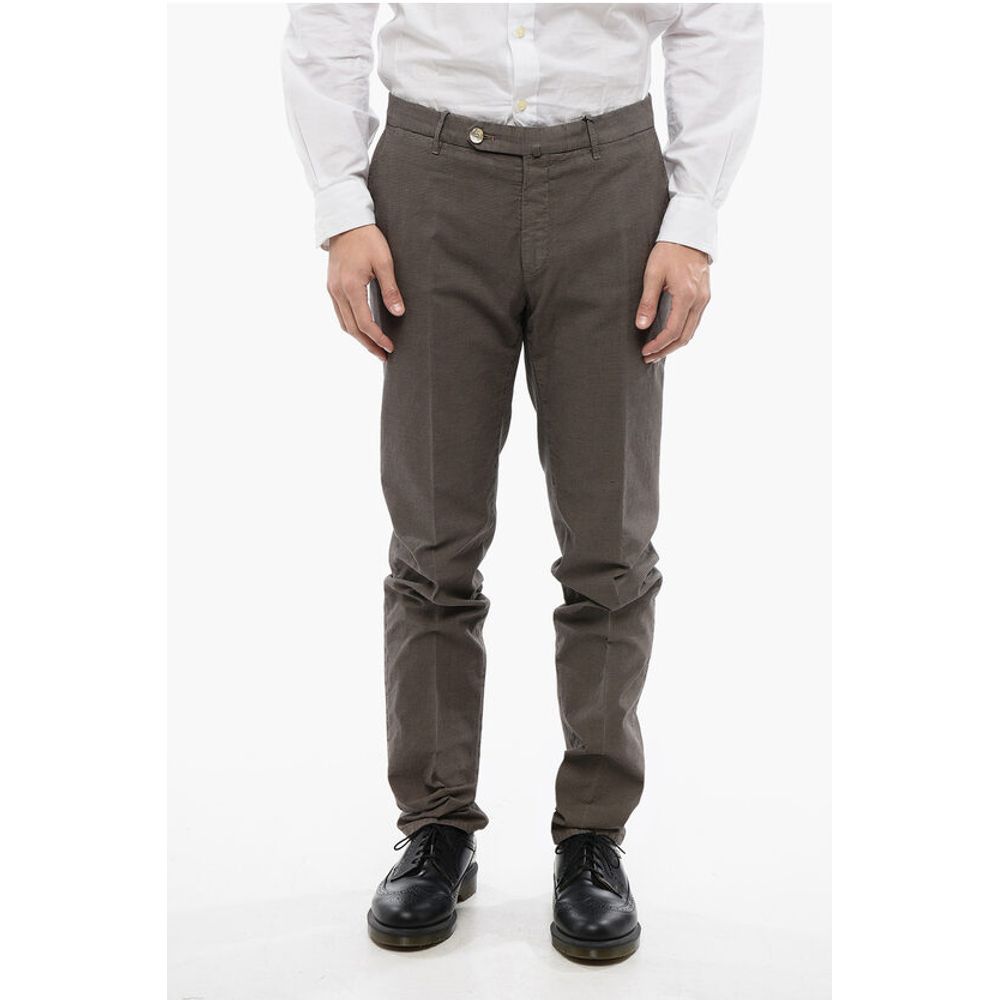 Corneliani ID Cotton Houndstooth Pants