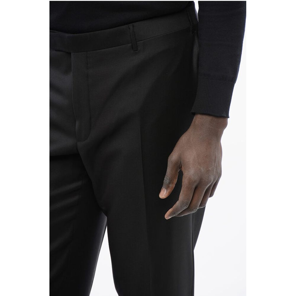 Corneliani TREND 4-Pocketed Extrafine Virgin Wool Pants - Image 2