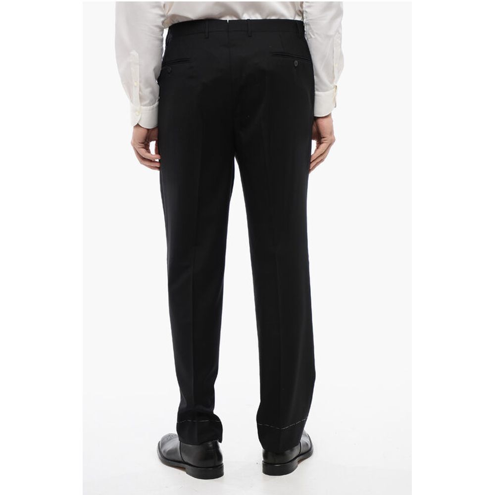 Corneliani Extrafine Virgin Wool LEADER Pants with Belt Loops - Image 4