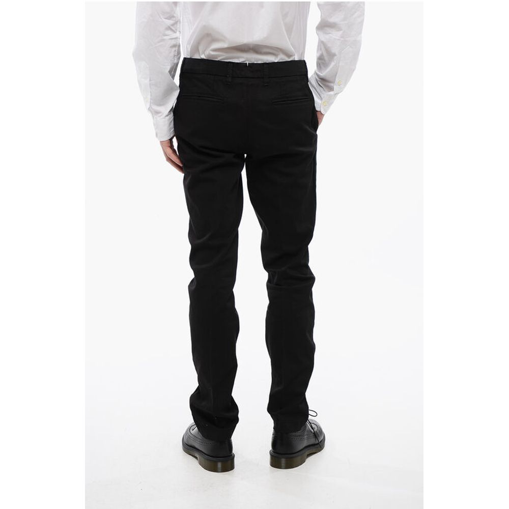 Corneliani ID Hopsack Cotton Chinos Pants with Belt Loops - Image 2