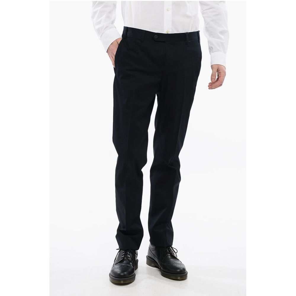 Corneliani Stretch Cotton LEADER Chinos Pants with Belt Loops