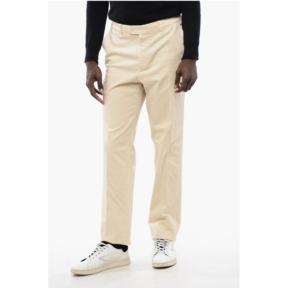 Corneliani ID Regular Waist Cotton Stretch LENDINARA Chinos Pants