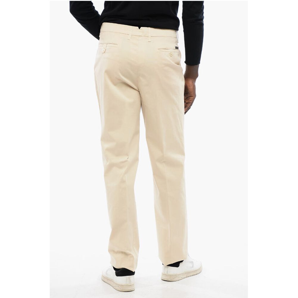 Corneliani ID Regular Waist Cotton Stretch LENDINARA Chinos Pants - Image 4