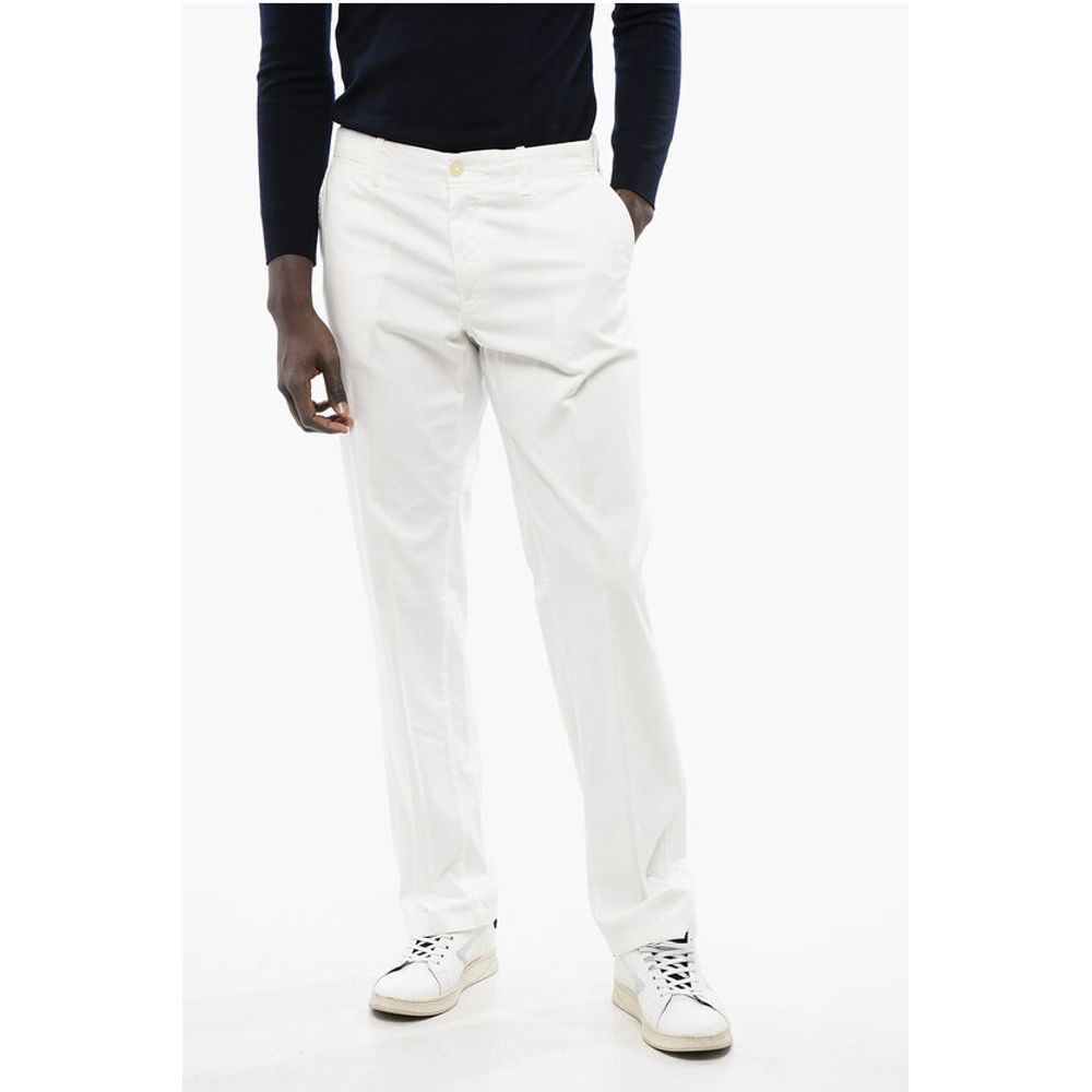 Corneliani ID Stretch Cotton Chino Pants with Belt Loops