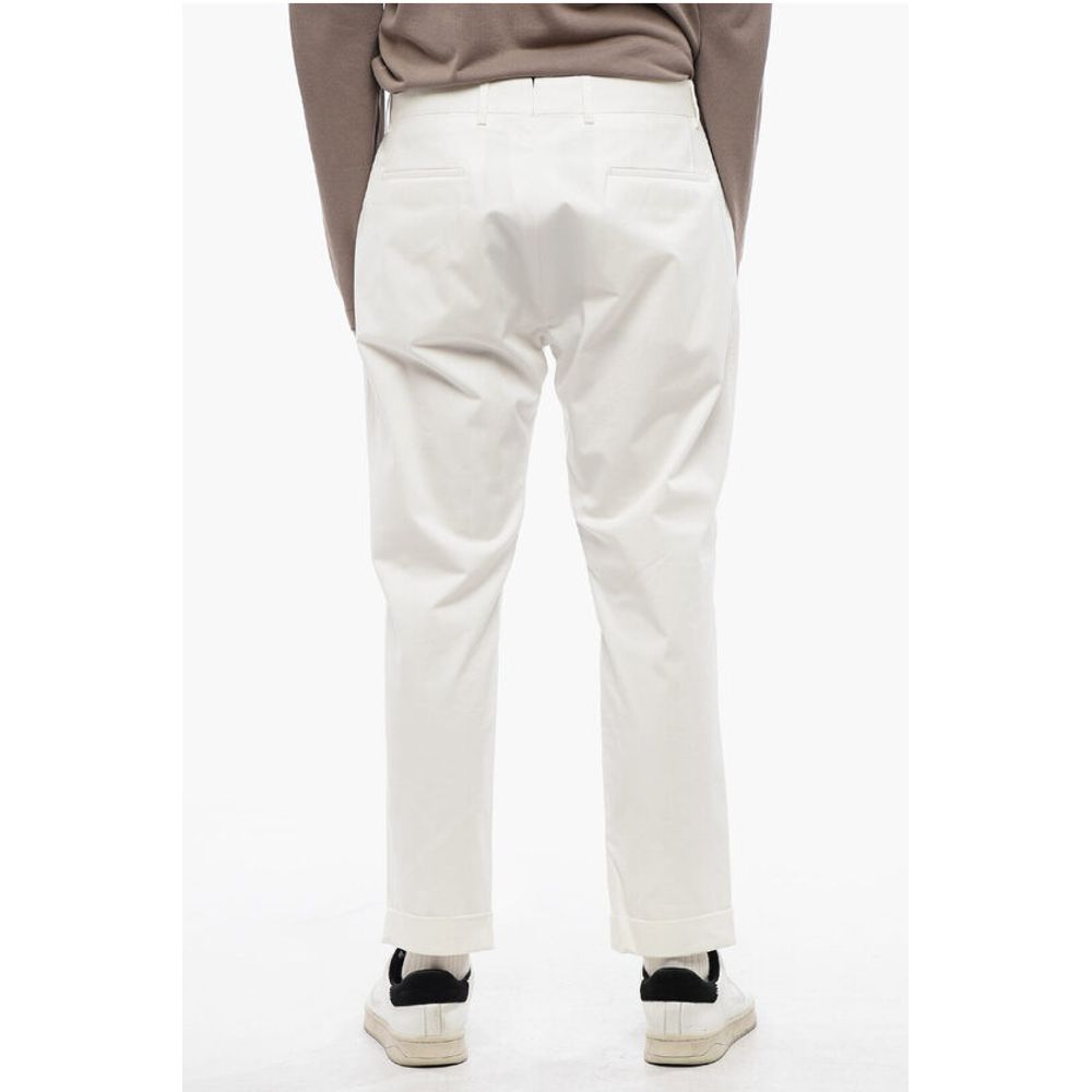 Corneliani CC COLLECTION Single-Pleat Stretch Cotton Pants - Image 2
