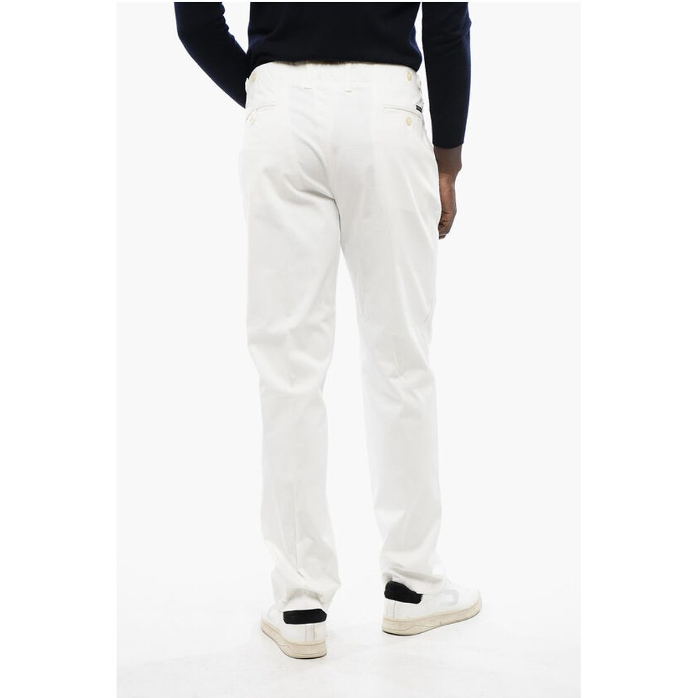 Corneliani ID Stretch Cotton Chino Pants with Belt Loops - Image 4