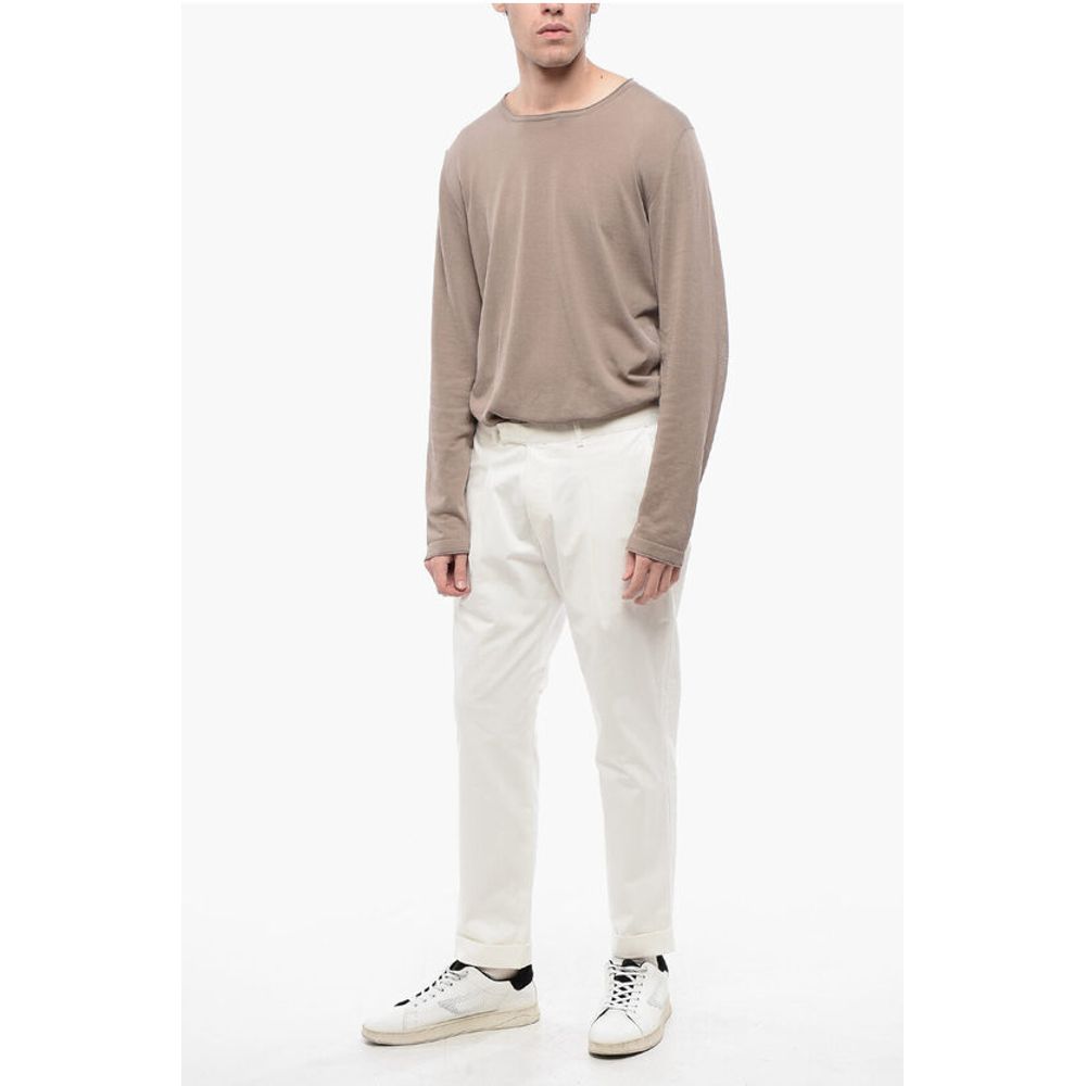 Corneliani CC COLLECTION Single-Pleat Stretch Cotton Pants - Image 4