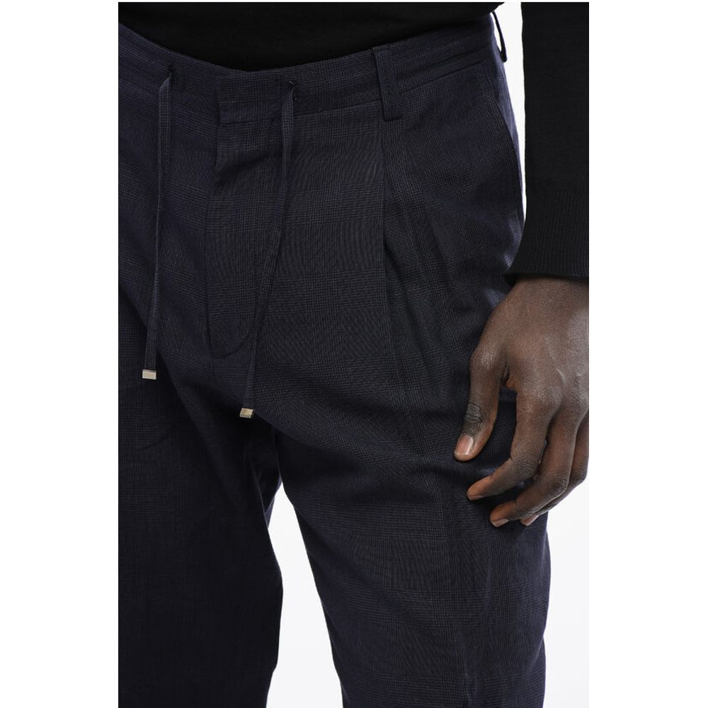 Corneliani ID Virgin Wool and Linen Double Pleat Pants - Image 2
