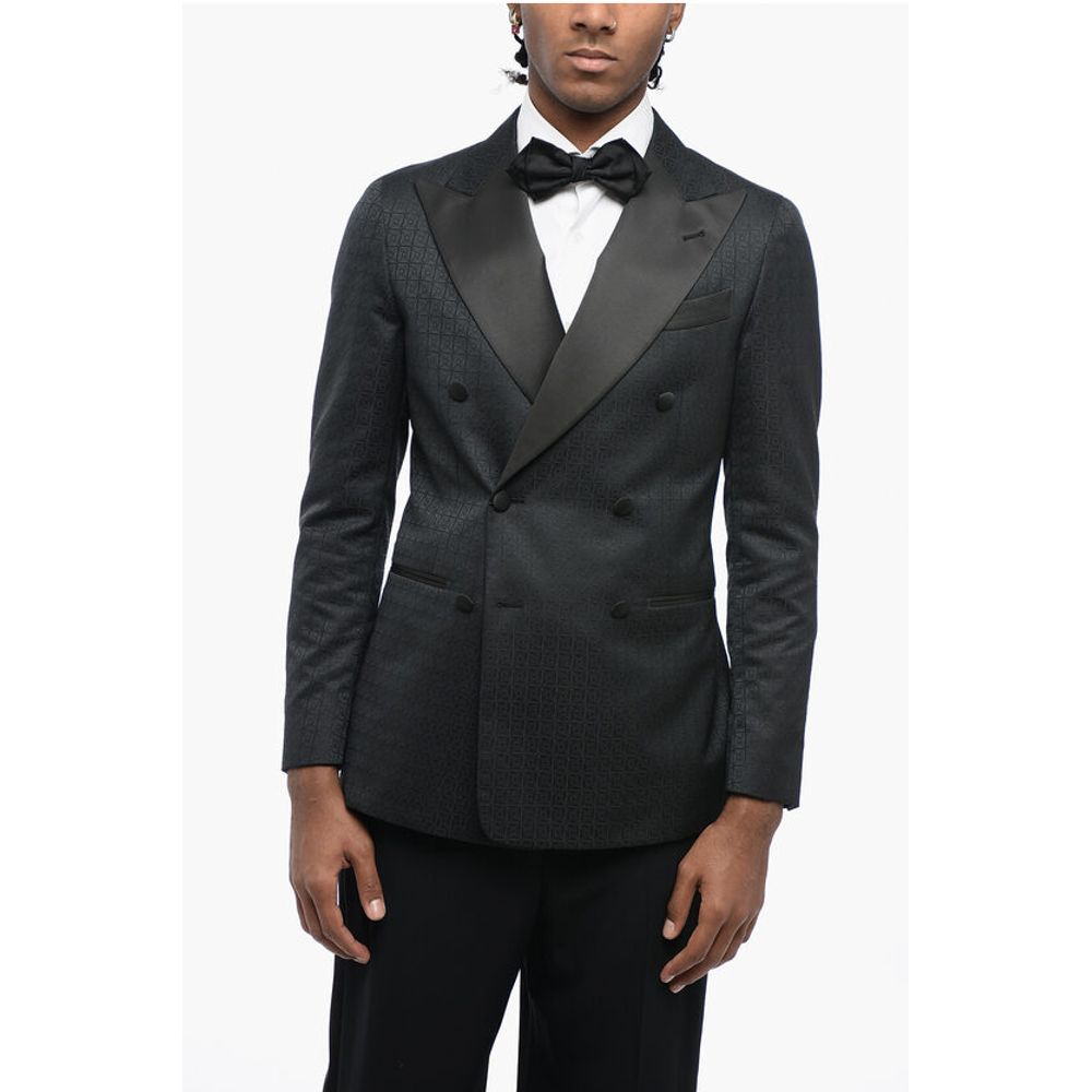 Corneliani CC COLLECTION Double-breasted CERIM. REWARD Jacquard Virgin