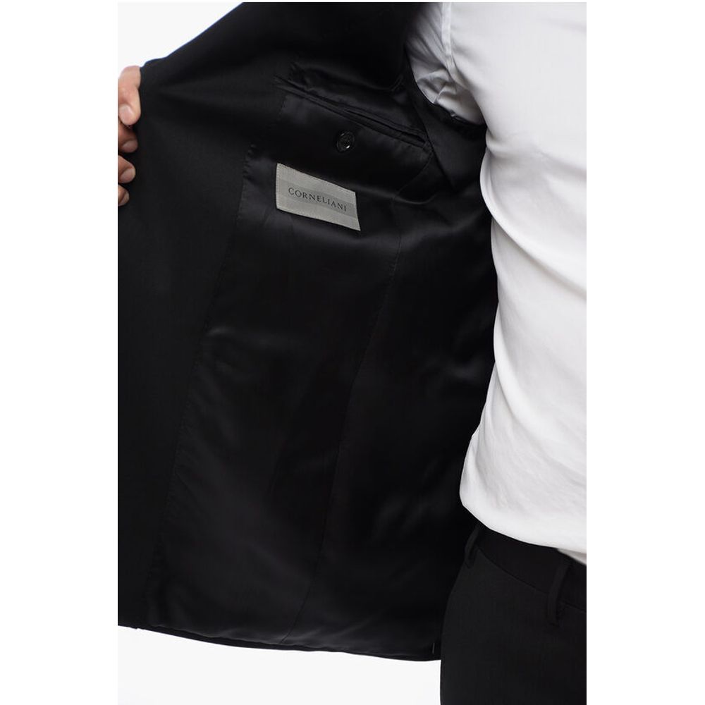 Corneliani 2 Button LEADER Virgin Wool Suit with Flap Pockets - Image 6
