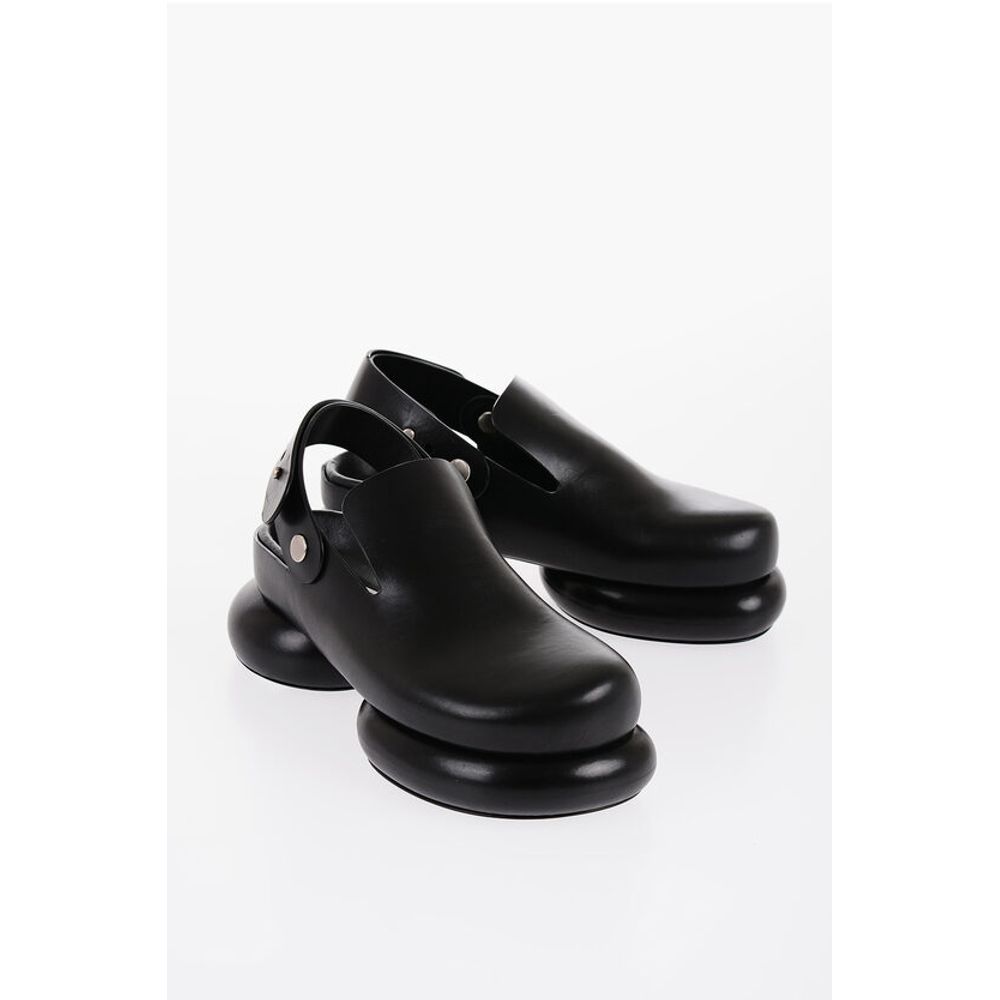 Jil Sander Chunky Sole Leather Slingback Sandals